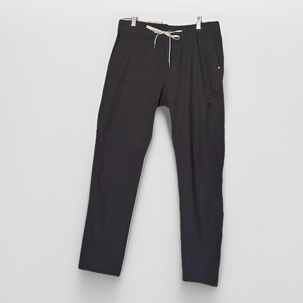 Vuori Pants‎ Men's Medium Ripstop Black Gray Athletic Outdoors Drawstring